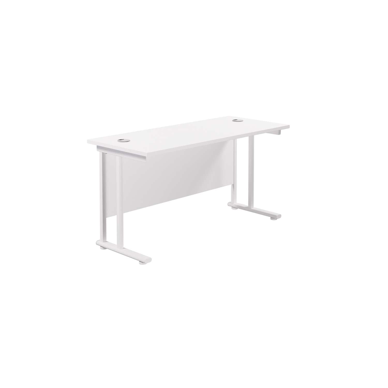 Twin Upright Rectangular Desk: 600mm Deep (FSC)