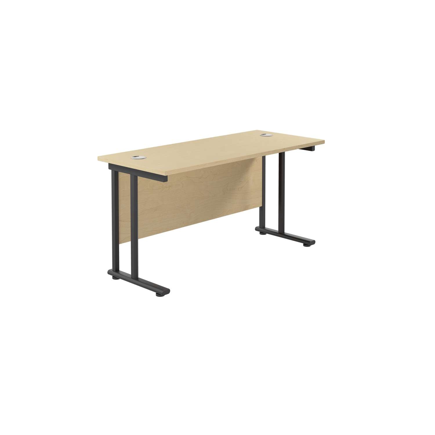 Twin Upright Rectangular Desk: 600mm Deep (FSC)