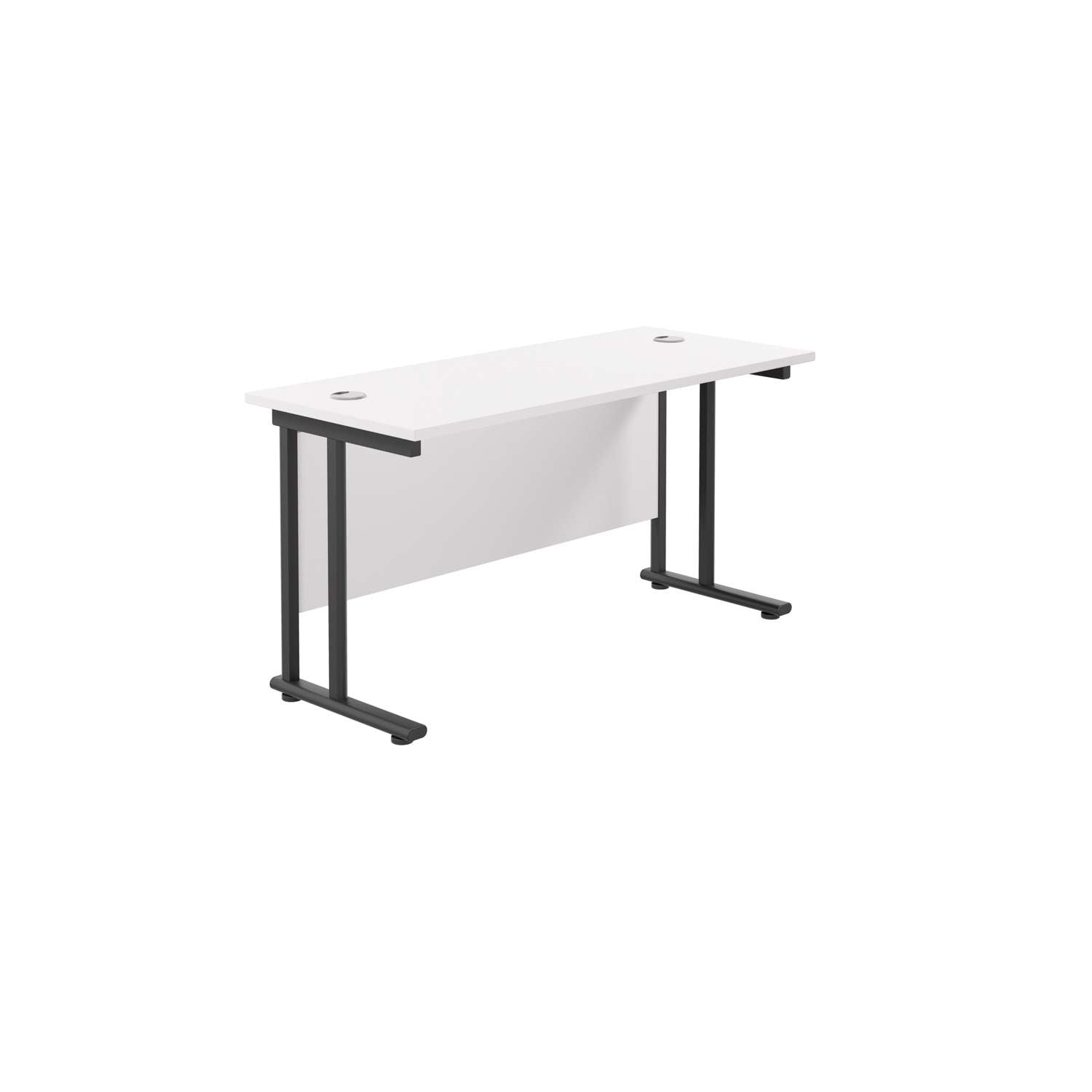 Twin Upright Rectangular Desk: 600mm Deep (FSC)