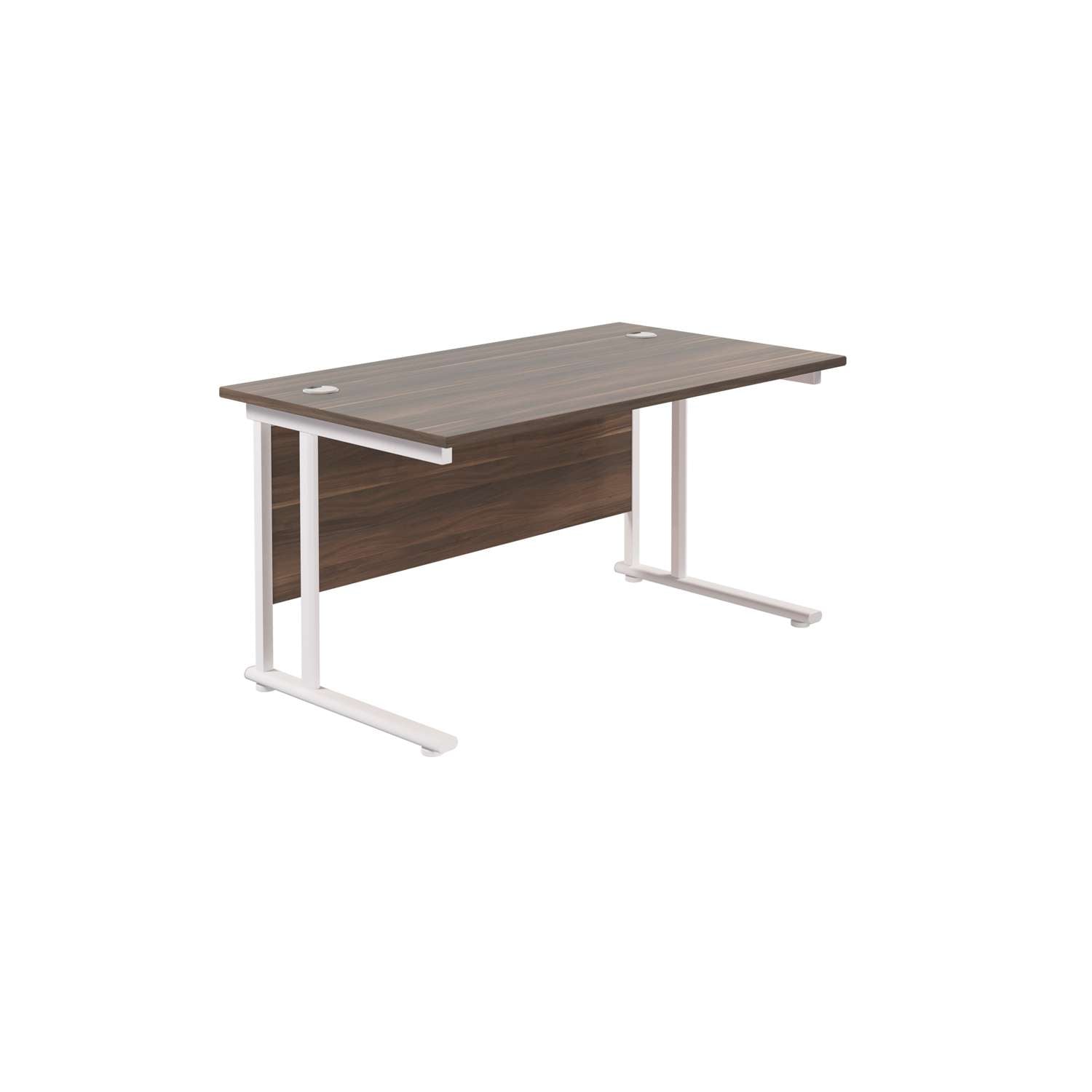 Twin Upright Rectangular Desk: 800mm Deep (FSC)