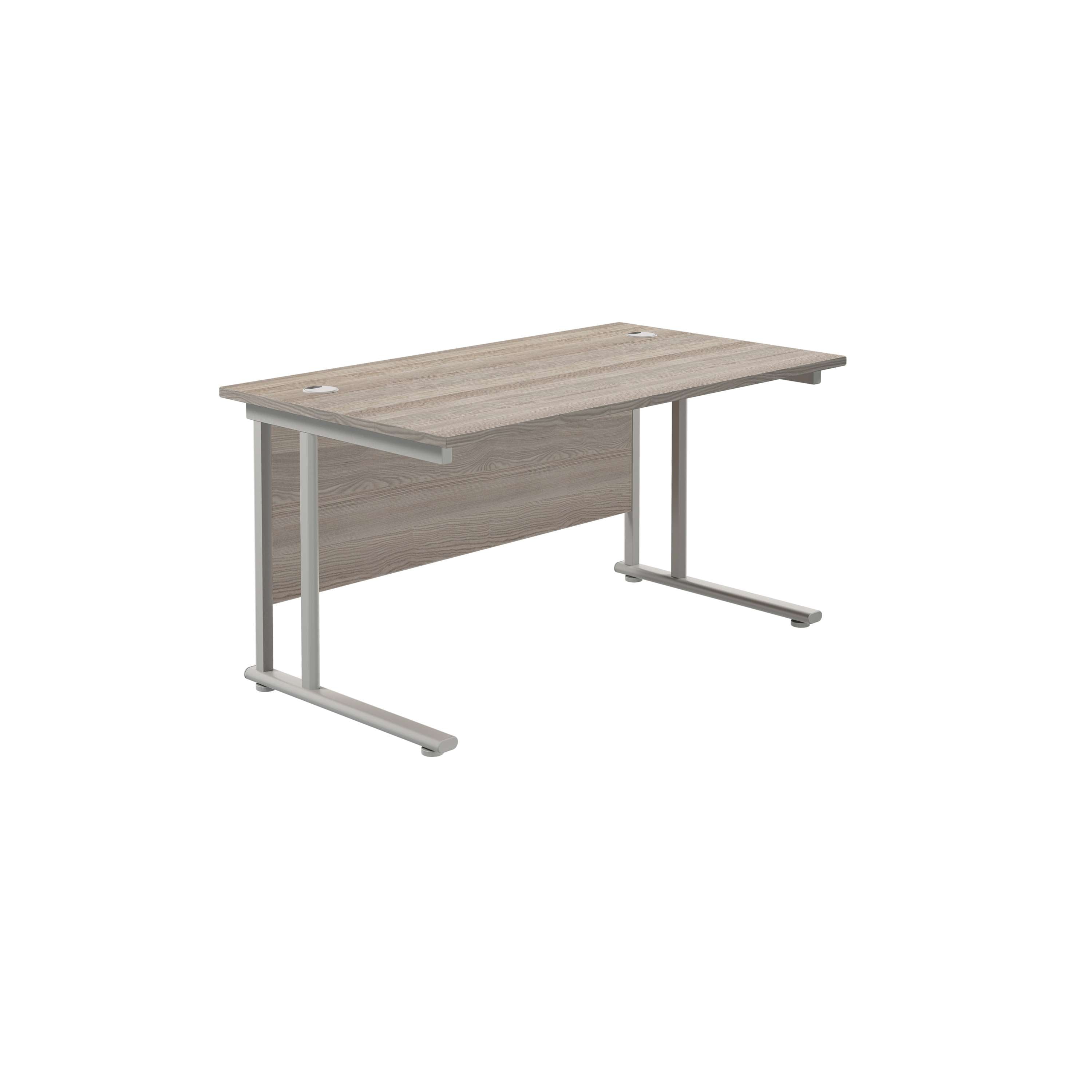 Twin Upright Rectangular Desk: 800mm Deep (FSC)