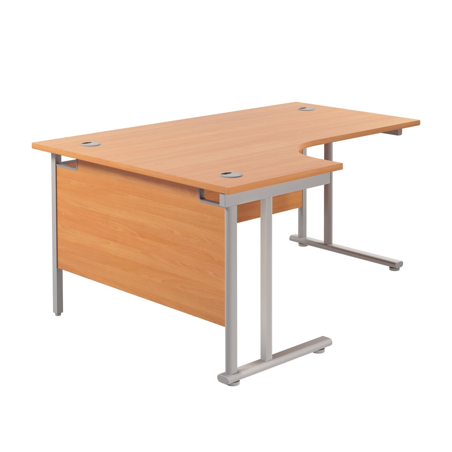 Twin Upright Left Hand Radial Desk (FSC)