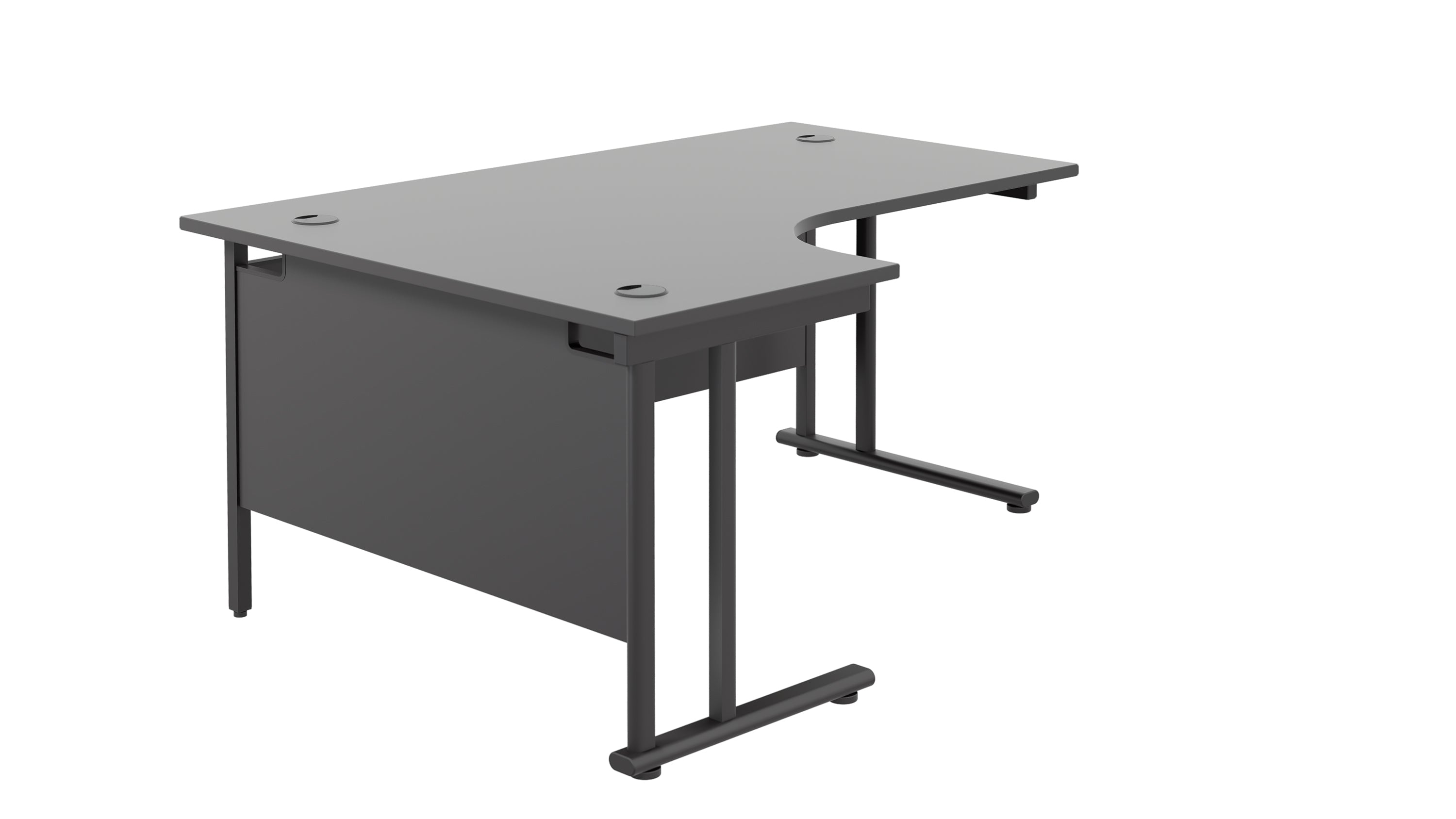 Twin Upright Left Hand Radial Desk (FSC)