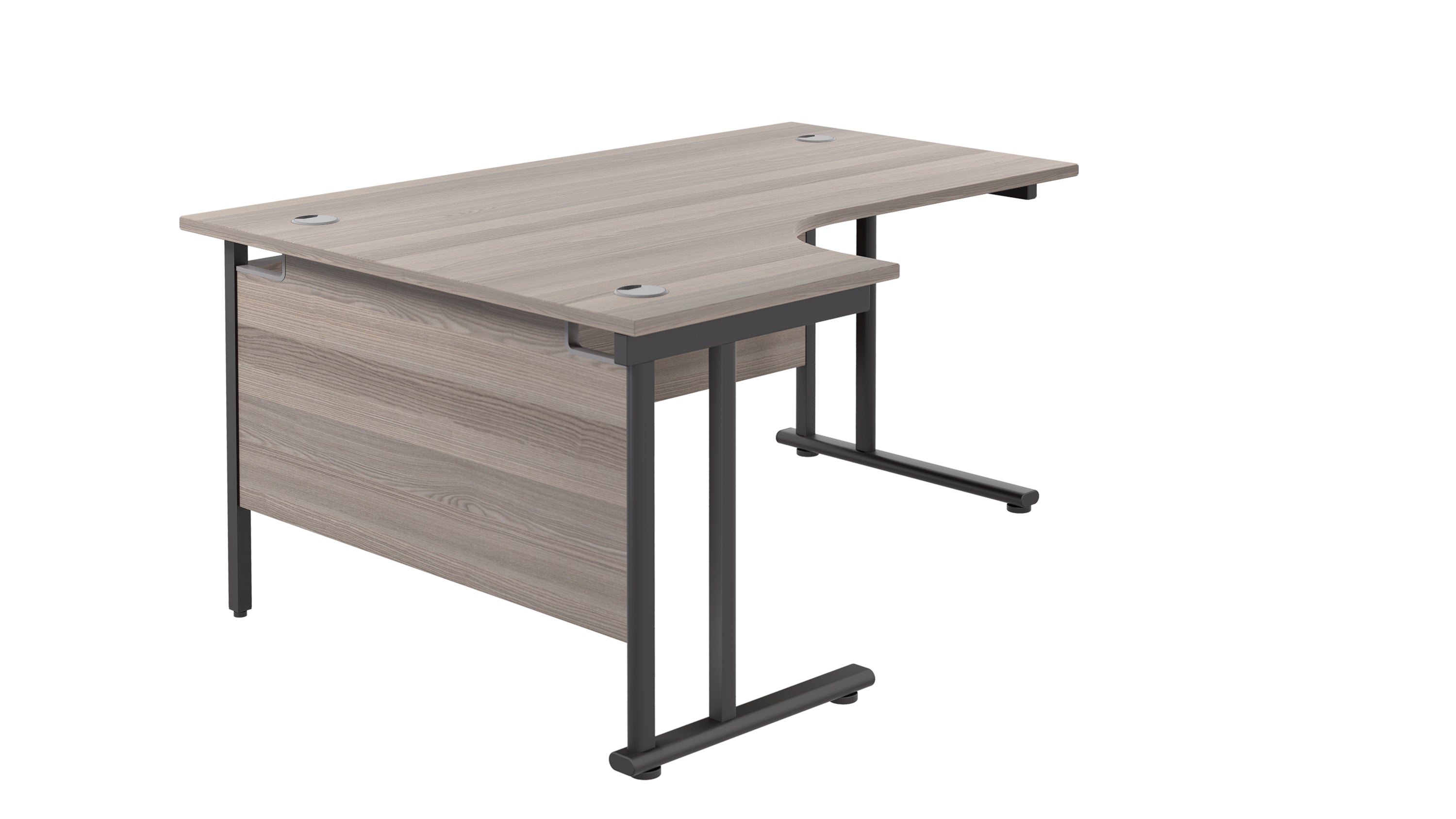 Twin Upright Left Hand Radial Desk (FSC)