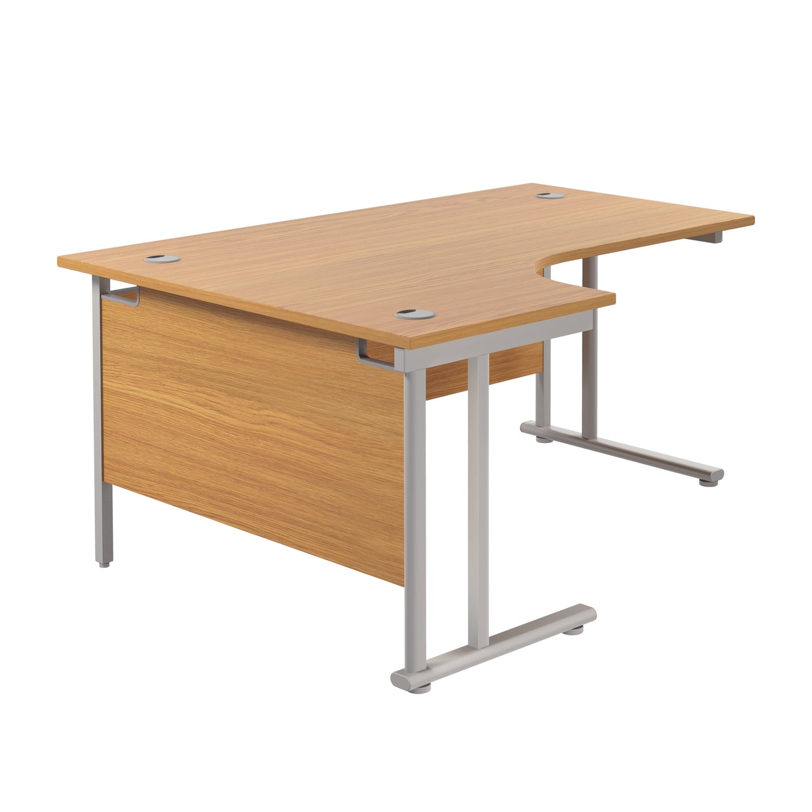 Twin Upright Left Hand Radial Desk (FSC)