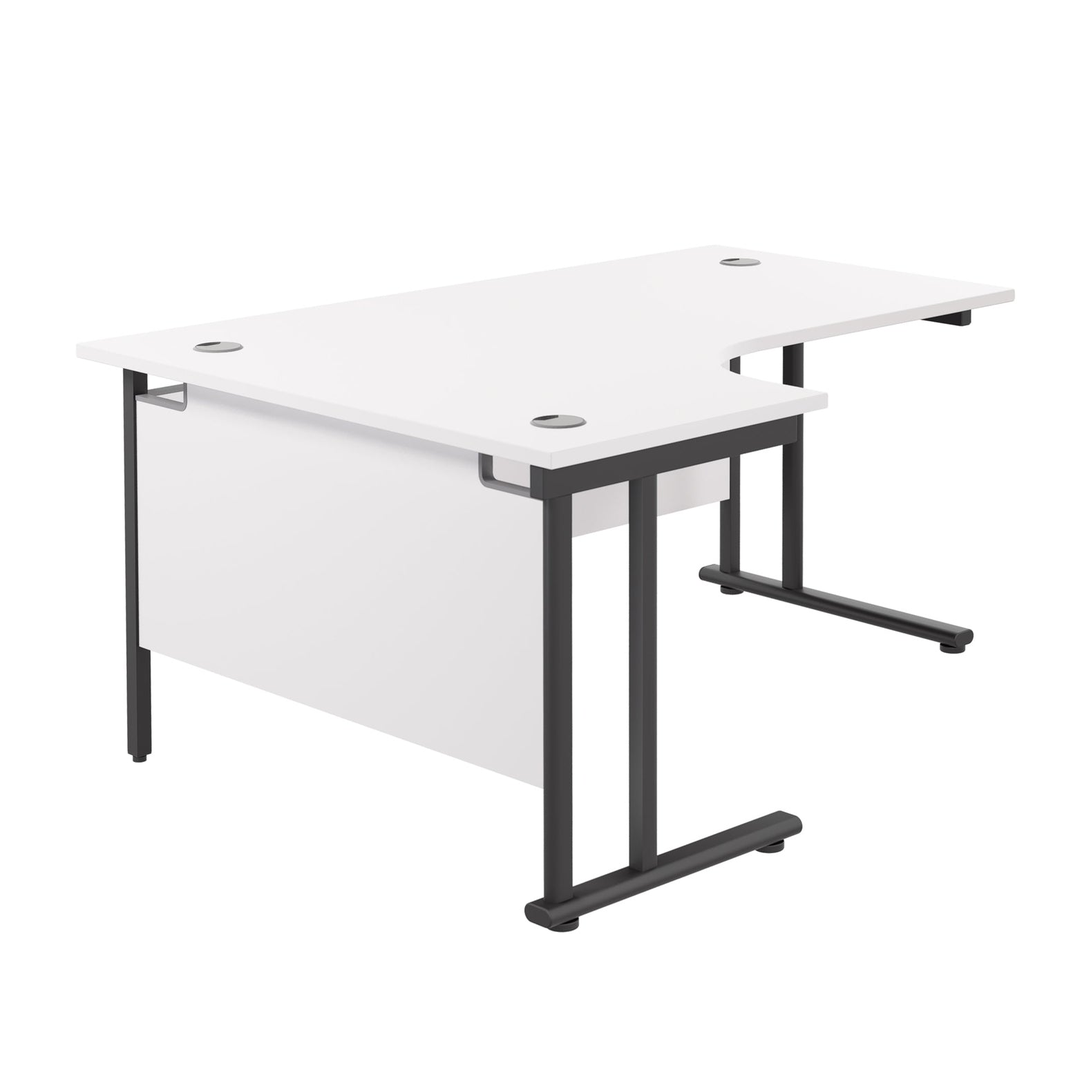 Twin Upright Left Hand Radial Desk (FSC)