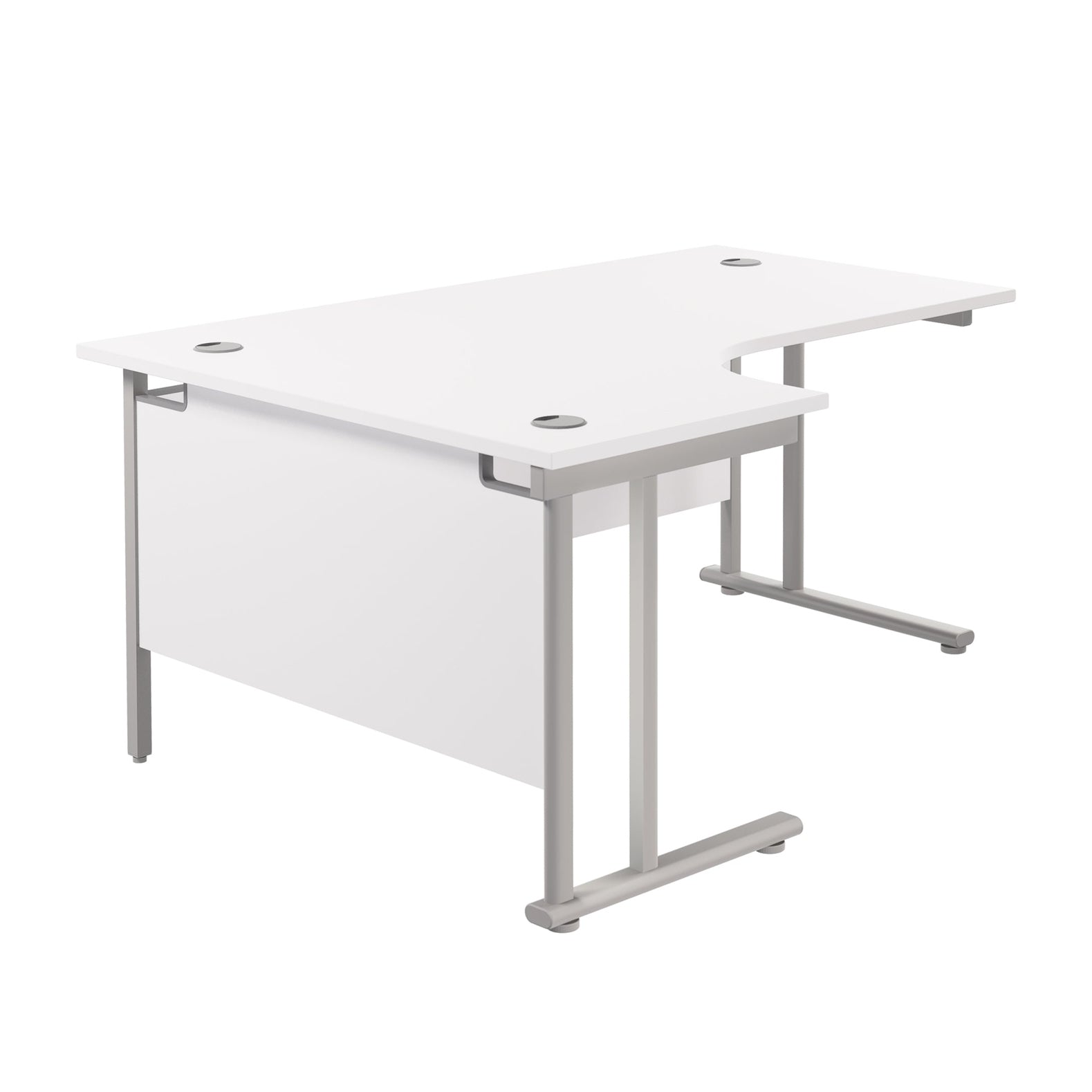 Twin Upright Left Hand Radial Desk (FSC)