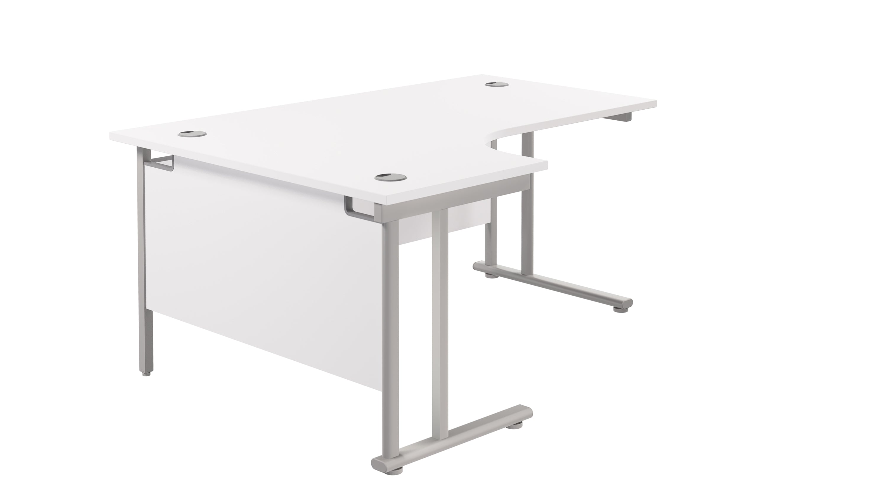 Twin Upright Left Hand Radial Desk (FSC)