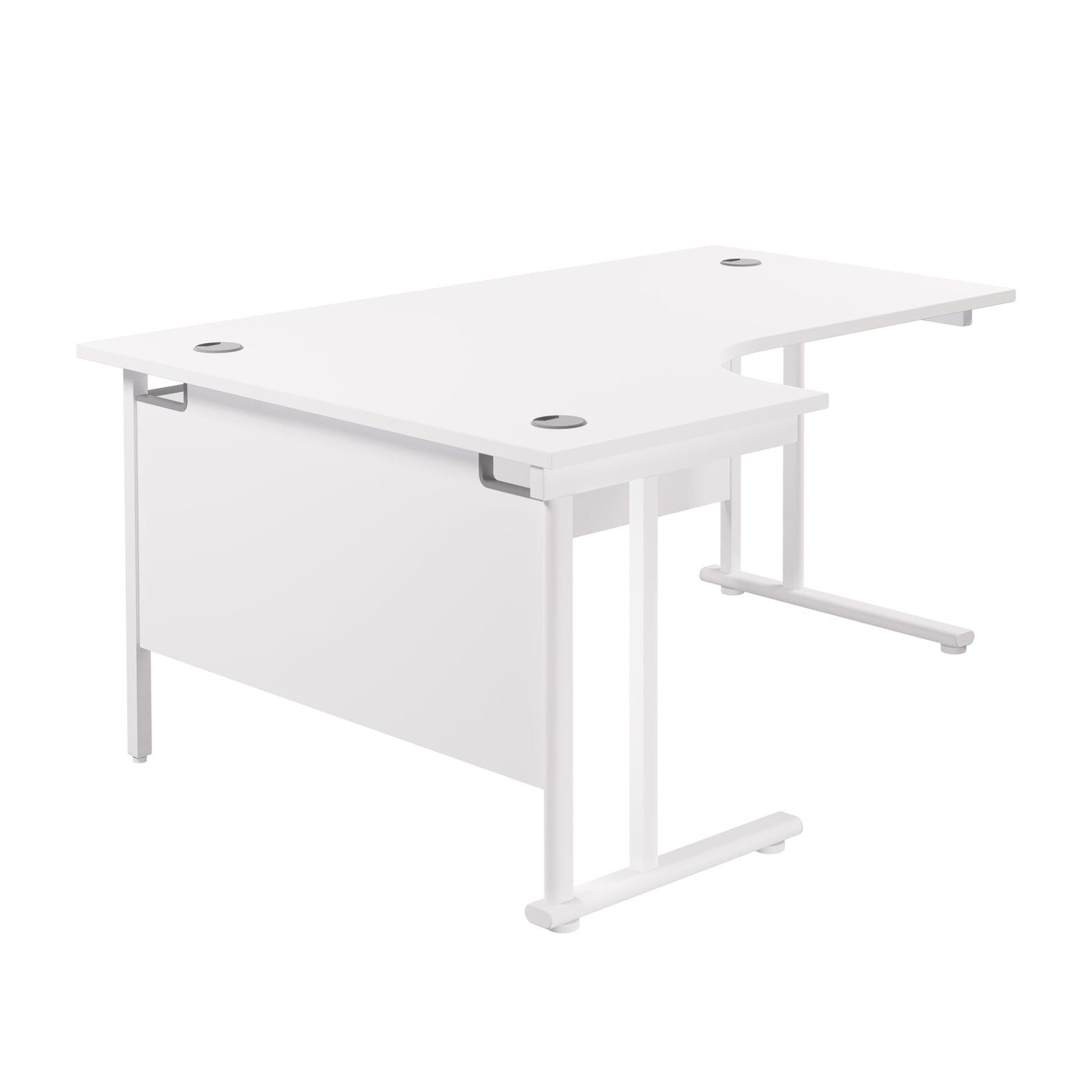 Twin Upright Left Hand Radial Desk (FSC)