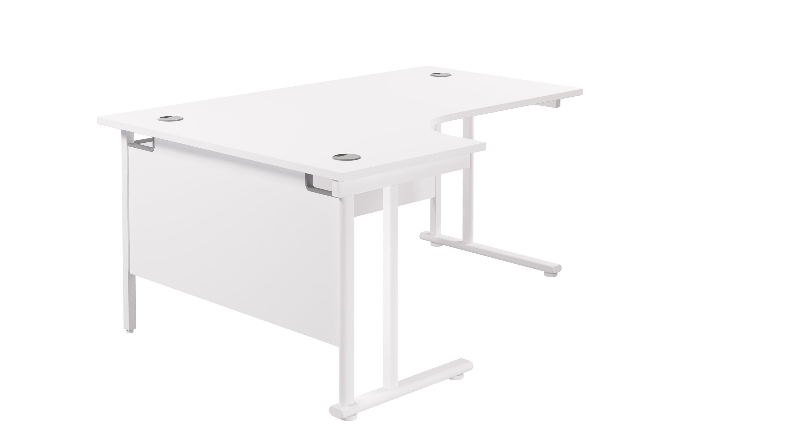 Twin Upright Left Hand Radial Desk (FSC)