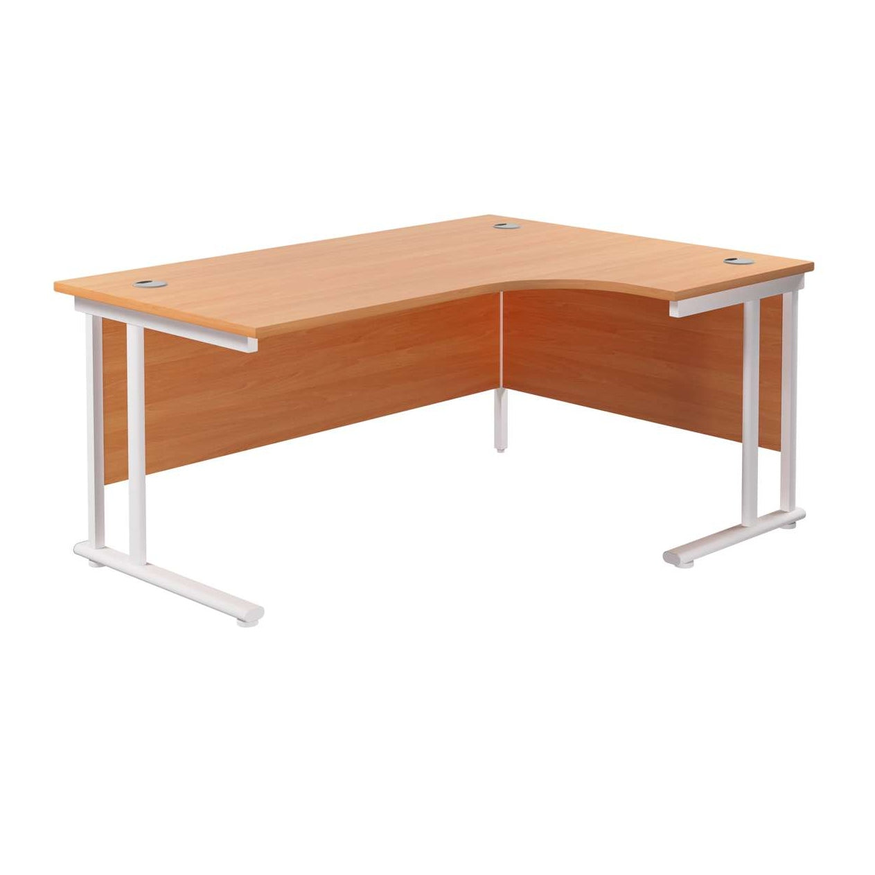 Twin Upright Right Hand Radial Desk (FSC)