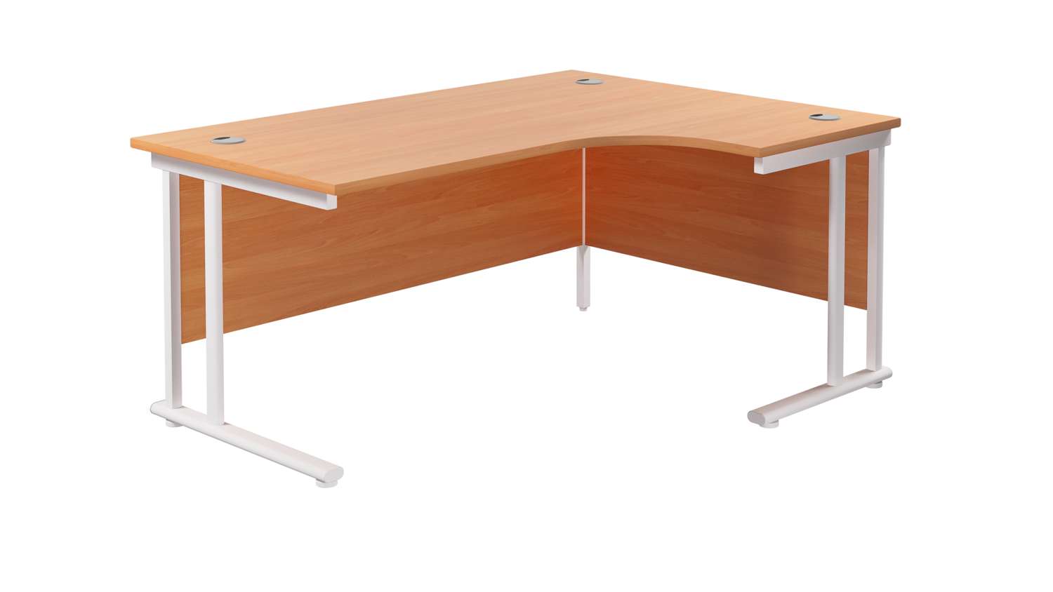 Twin Upright Right Hand Radial Desk (FSC)