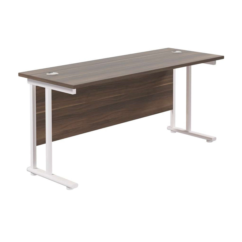 Twin Upright Rectangular Desk: 600mm Deep (FSC)