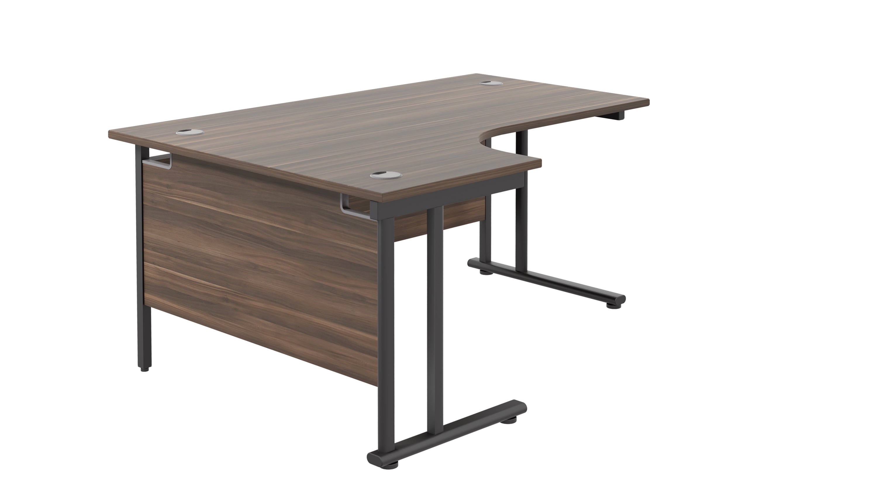 Twin Upright Left Hand Radial Desk (FSC)