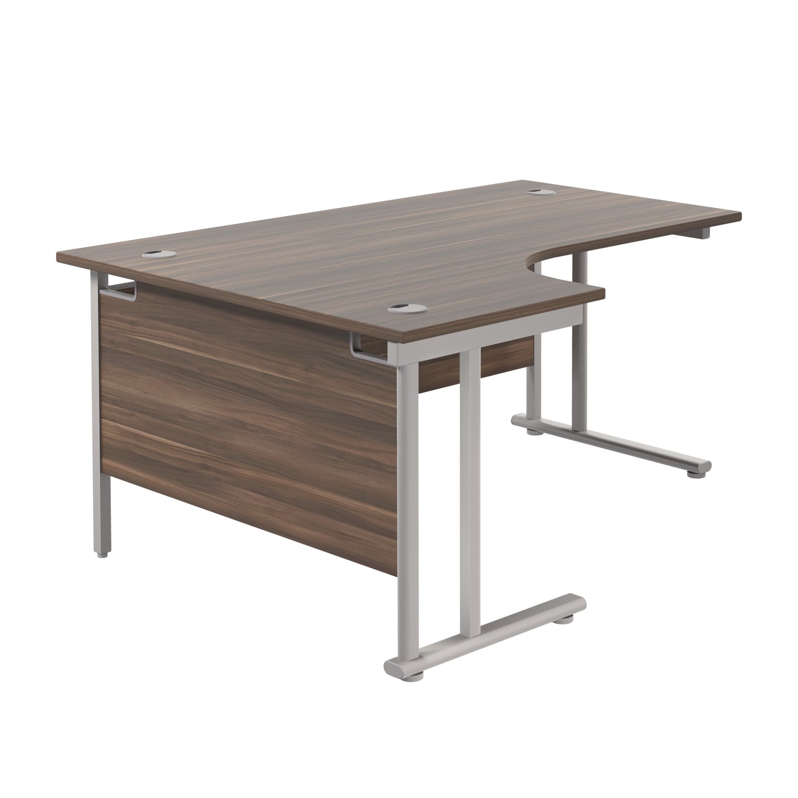 Twin Upright Left Hand Radial Desk (FSC)