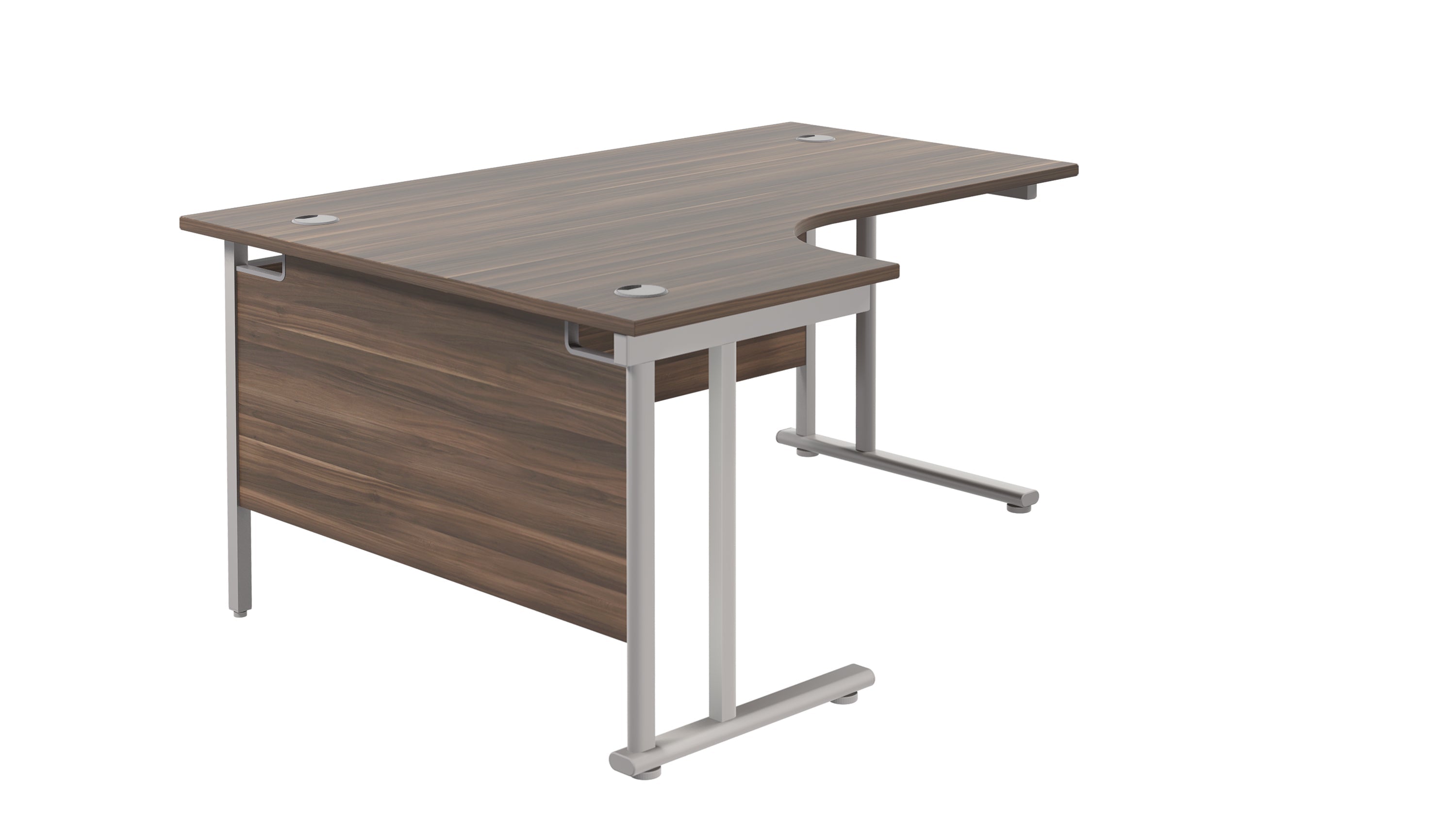 Twin Upright Left Hand Radial Desk (FSC)