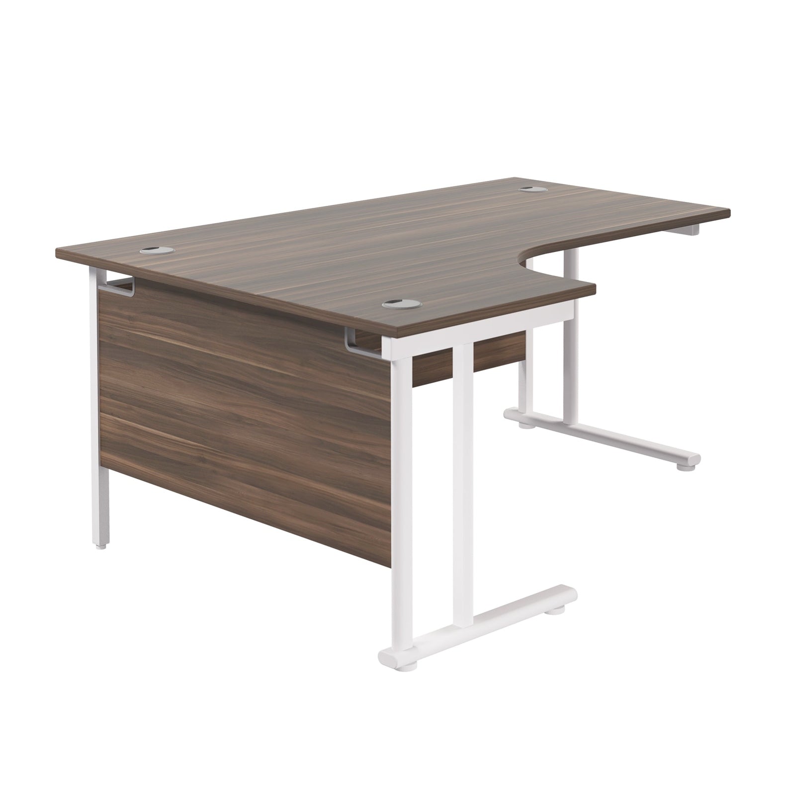 Twin Upright Left Hand Radial Desk (FSC)