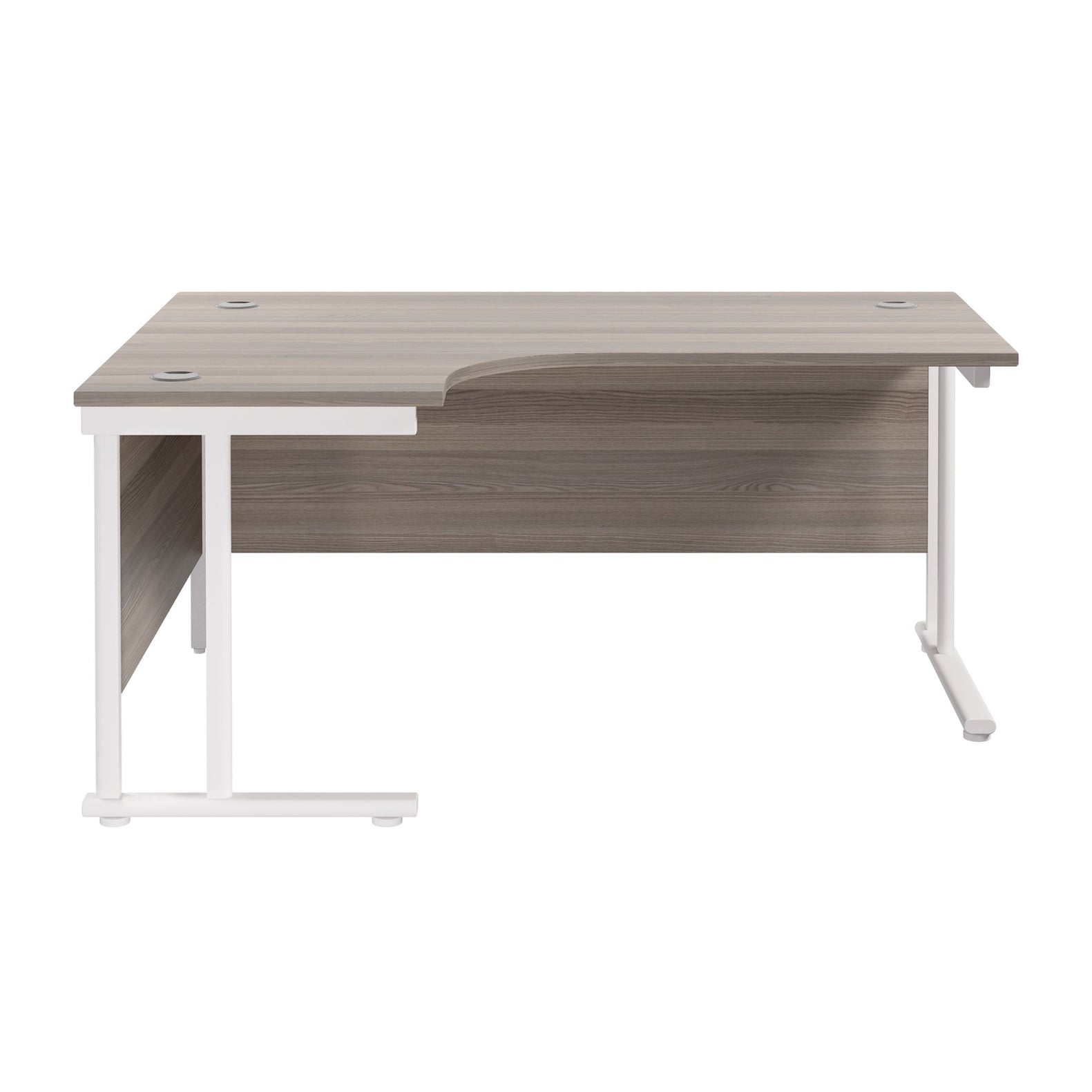 Twin Upright Left Hand Radial Desk (FSC)