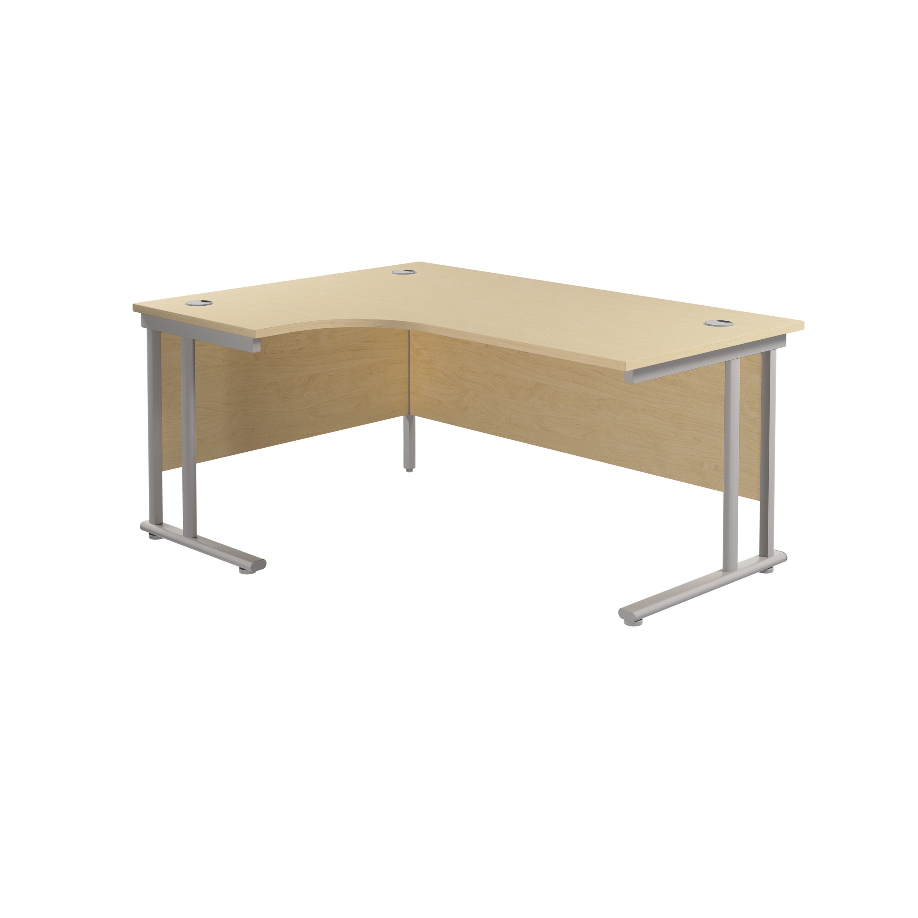 Twin Upright Left Hand Radial Desk (FSC)