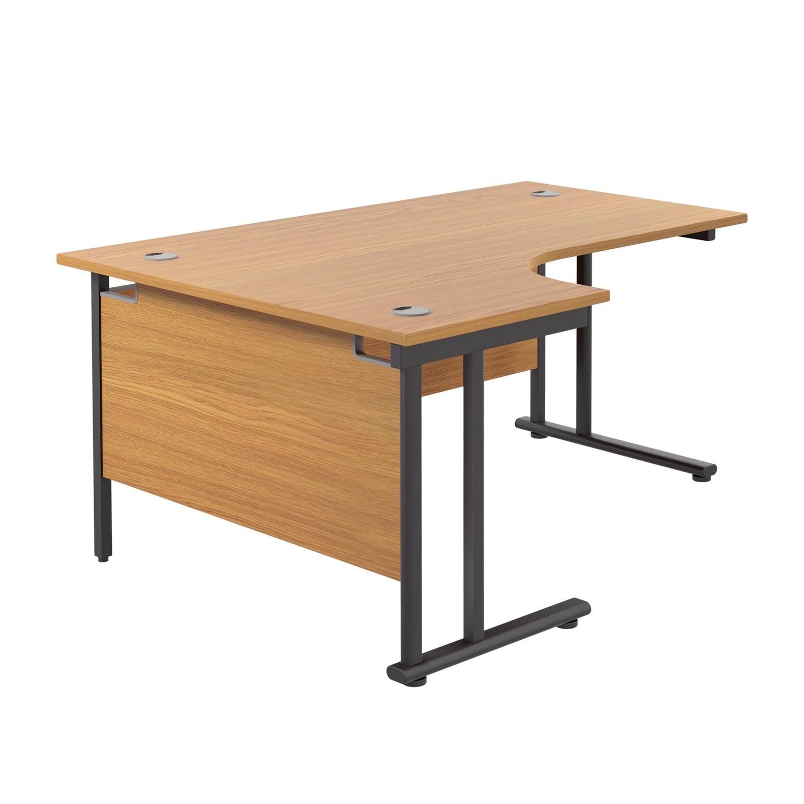 Twin Upright Left Hand Radial Desk (FSC)