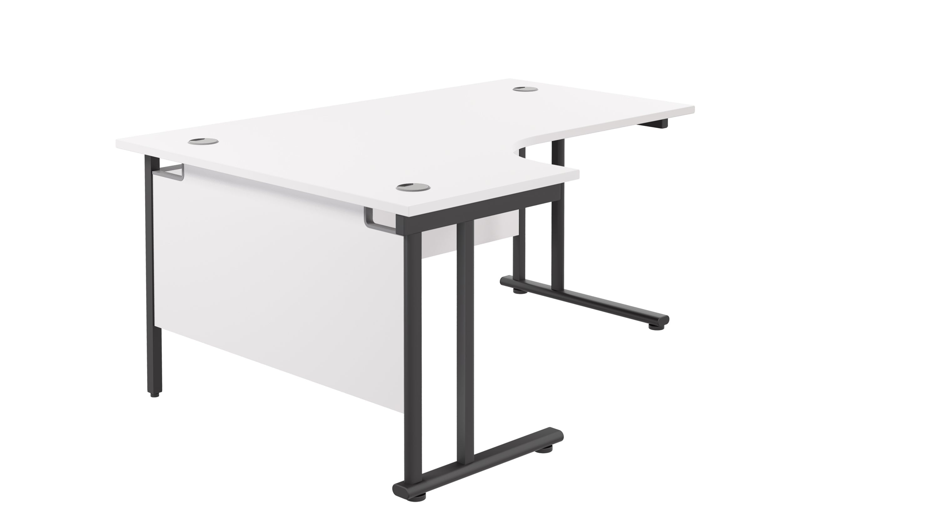 Twin Upright Left Hand Radial Desk (FSC)