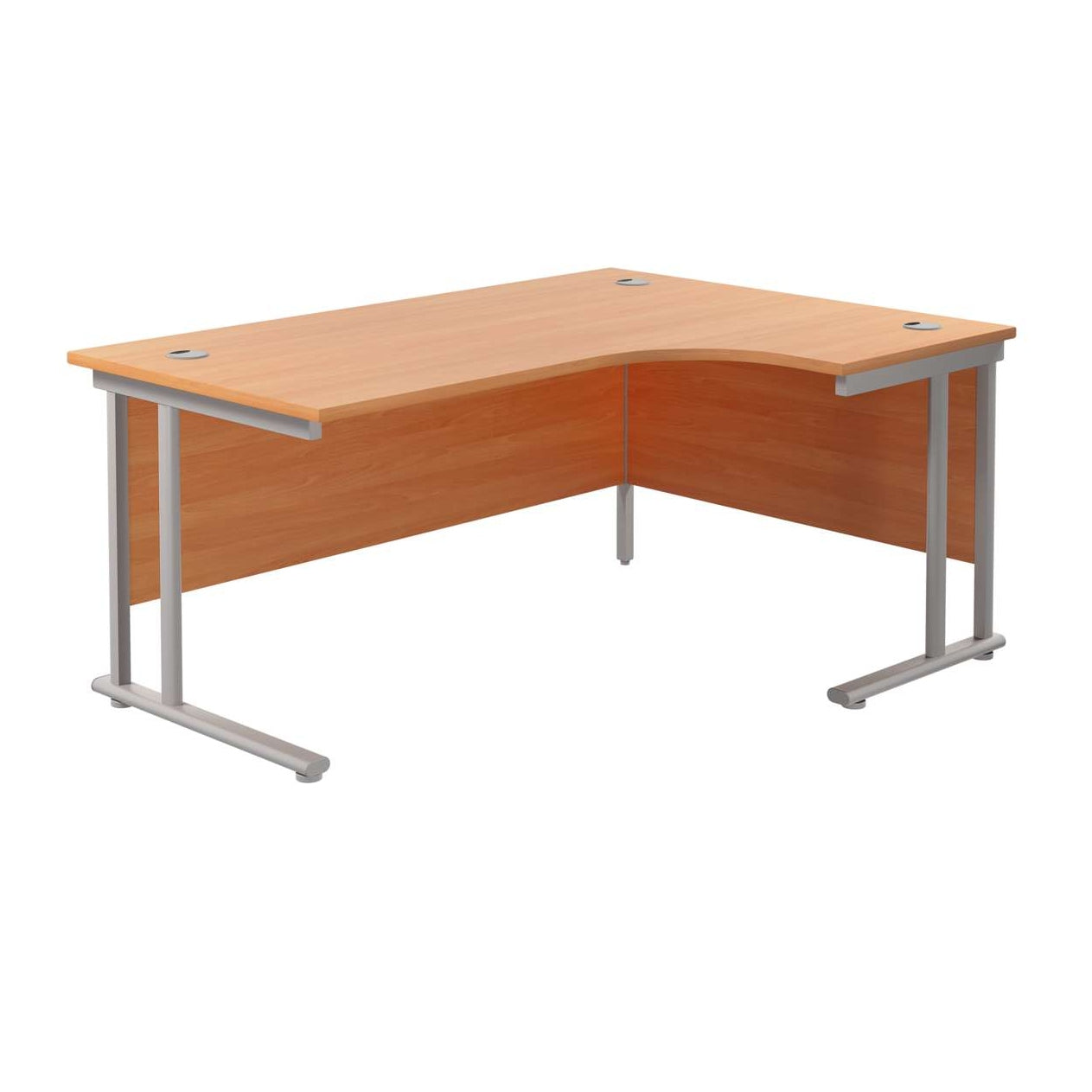 Twin Upright Right Hand Radial Desk (FSC)