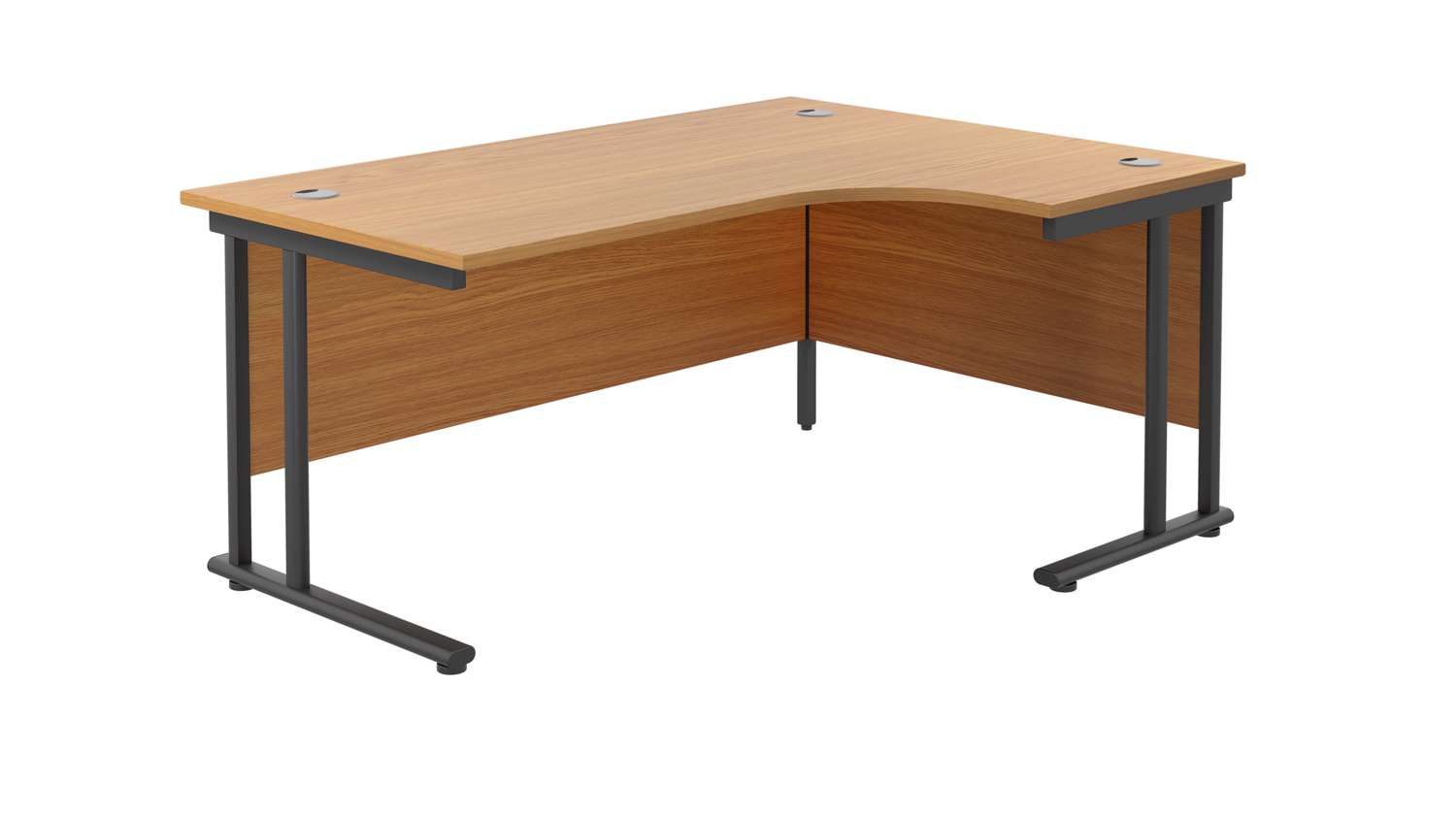 Twin Upright Right Hand Radial Desk (FSC)