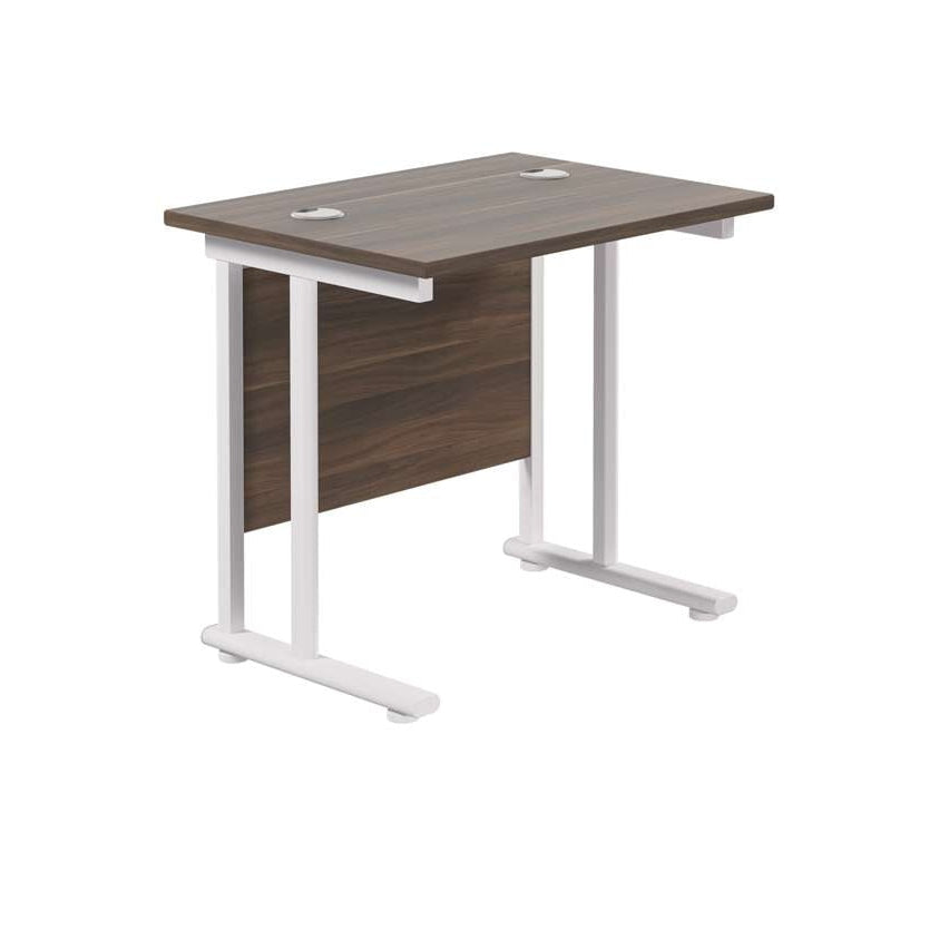 Twin Upright Rectangular Desk: 600mm Deep (FSC)