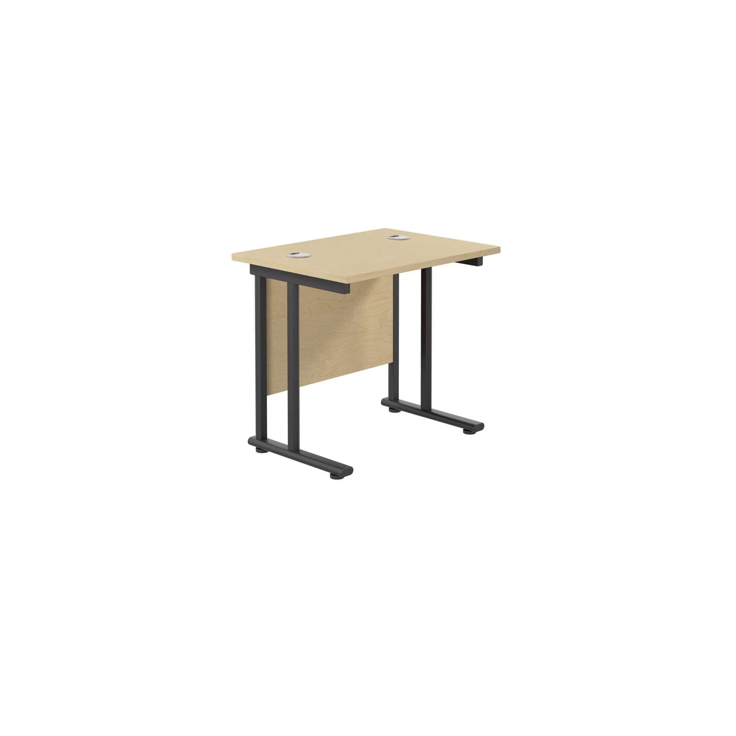 Twin Upright Rectangular Desk: 600mm Deep (FSC)