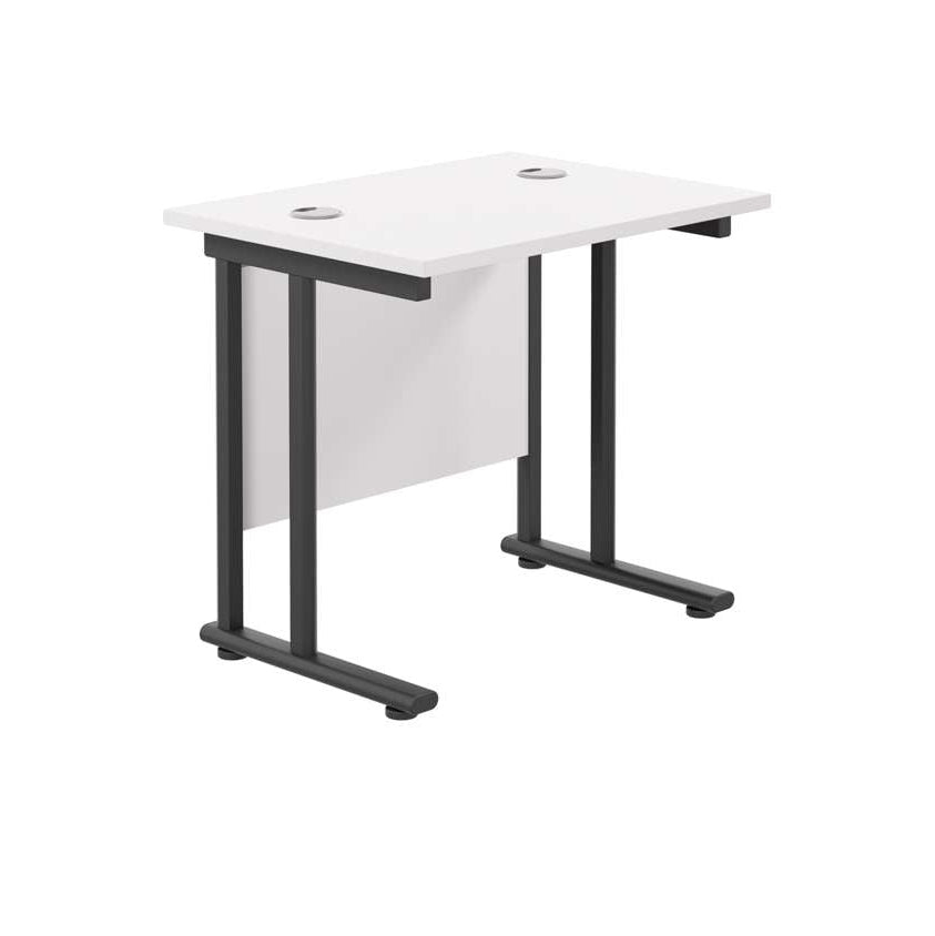 Twin Upright Rectangular Desk: 600mm Deep (FSC)