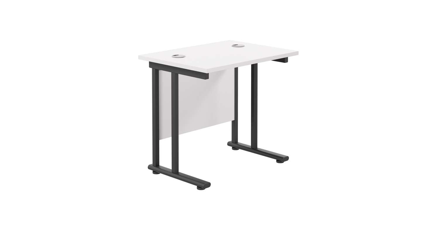 Twin Upright Rectangular Desk: 600mm Deep (FSC)