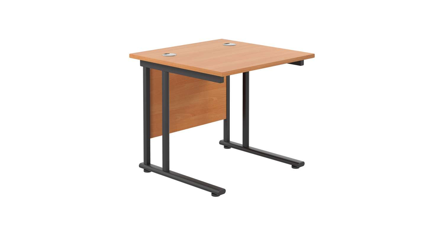 Twin Upright Rectangular Desk: 800mm Deep (FSC)