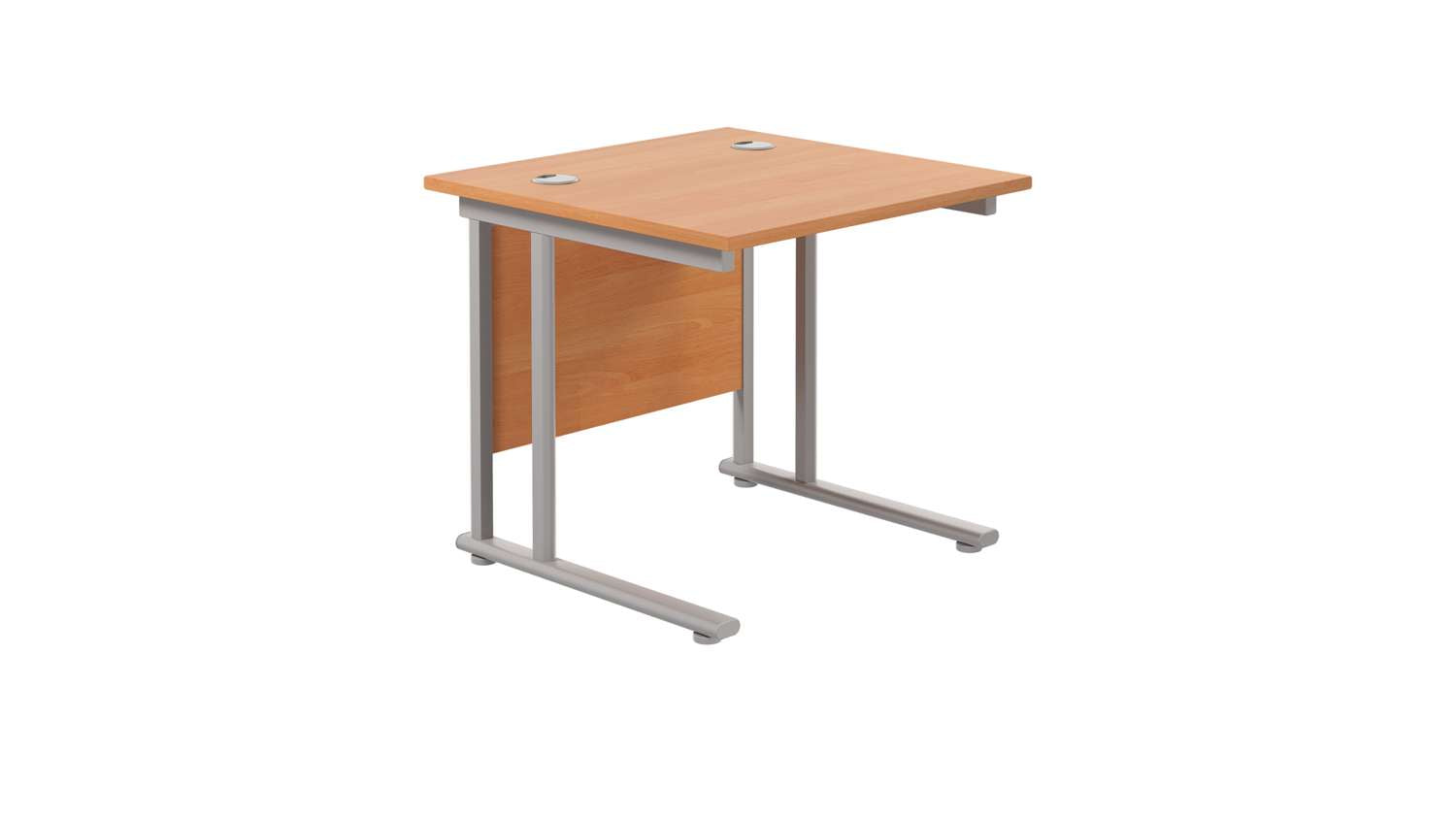 Twin Upright Rectangular Desk: 800mm Deep (FSC)