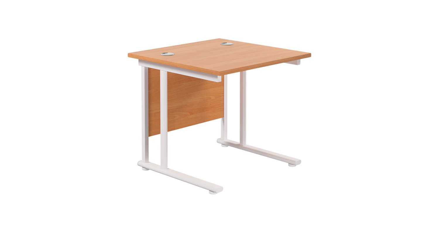 Twin Upright Rectangular Desk: 800mm Deep (FSC)