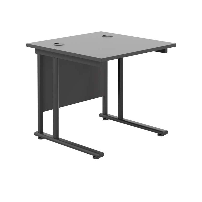 Twin Upright Rectangular Desk: 800mm Deep (FSC)