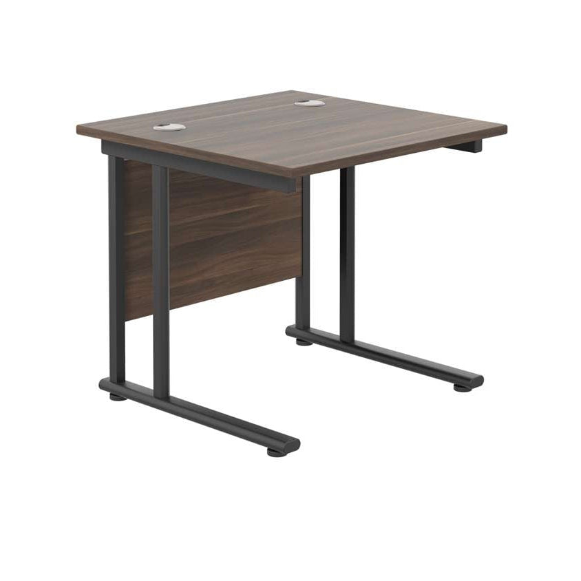 Twin Upright Rectangular Desk: 800mm Deep (FSC)