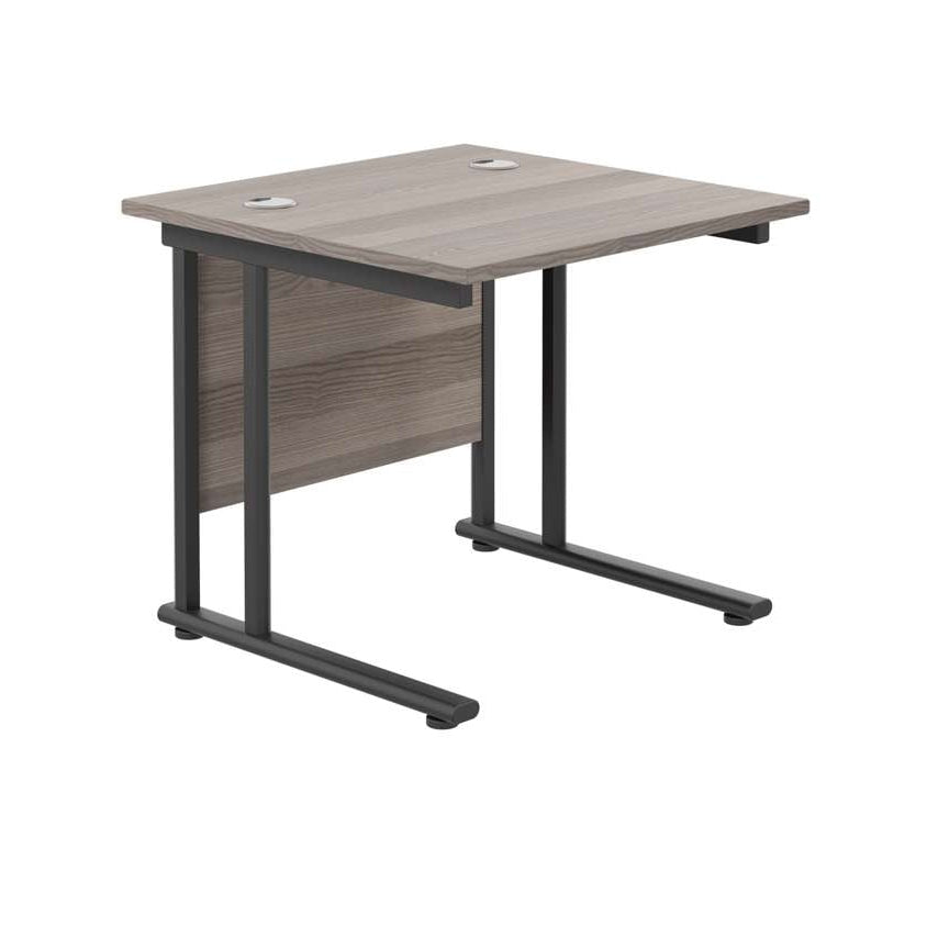 Twin Upright Rectangular Desk: 800mm Deep (FSC)