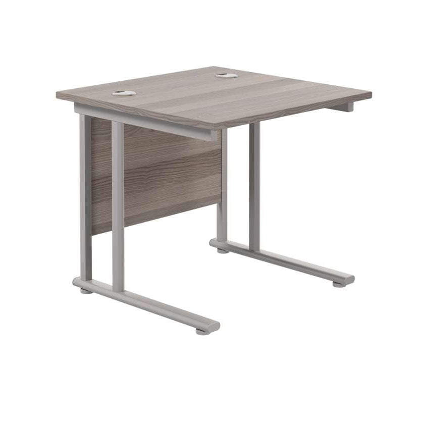 Twin Upright Rectangular Desk: 800mm Deep (FSC)