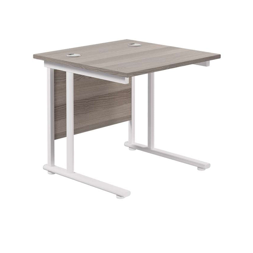 Twin Upright Rectangular Desk: 800mm Deep (FSC)