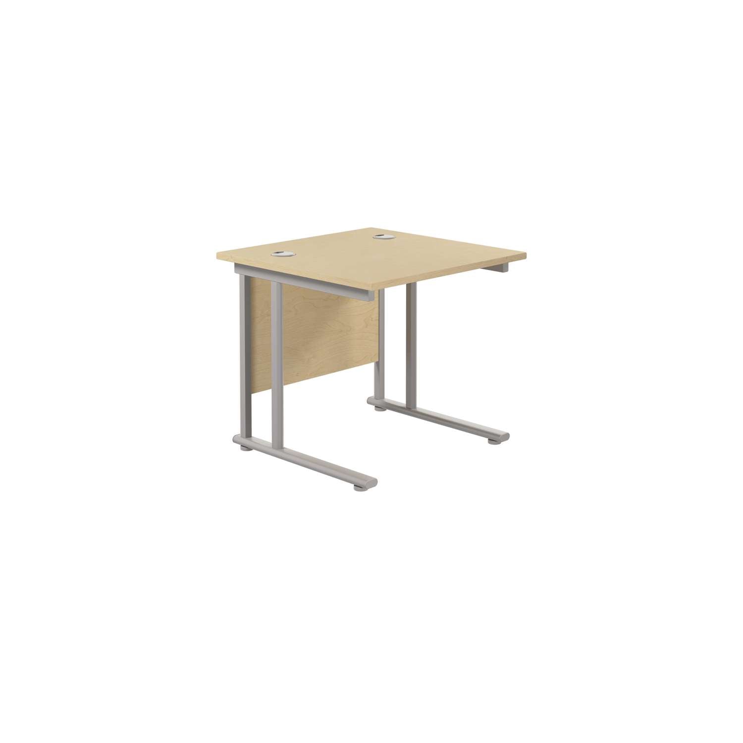 Twin Upright Rectangular Desk: 800mm Deep (FSC)