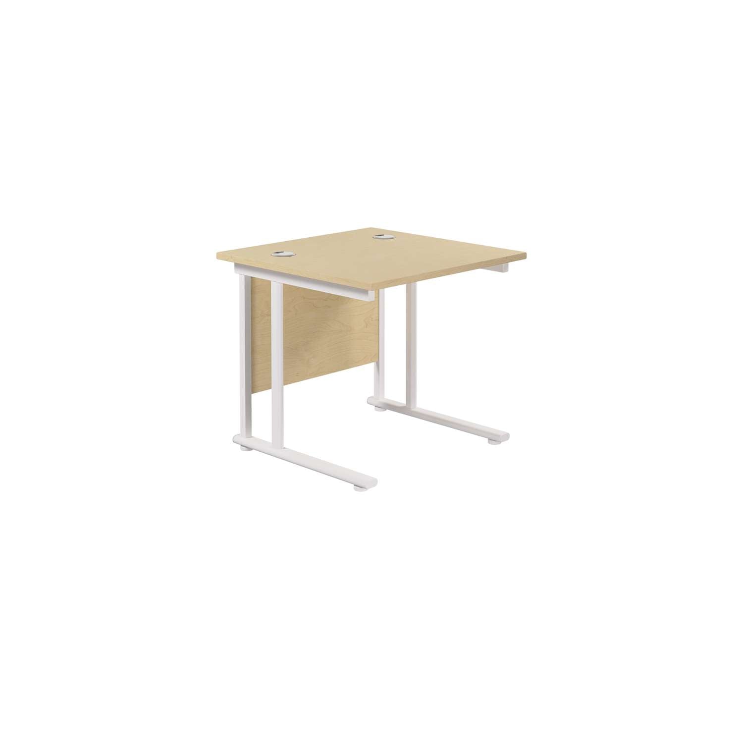 Twin Upright Rectangular Desk: 800mm Deep (FSC)