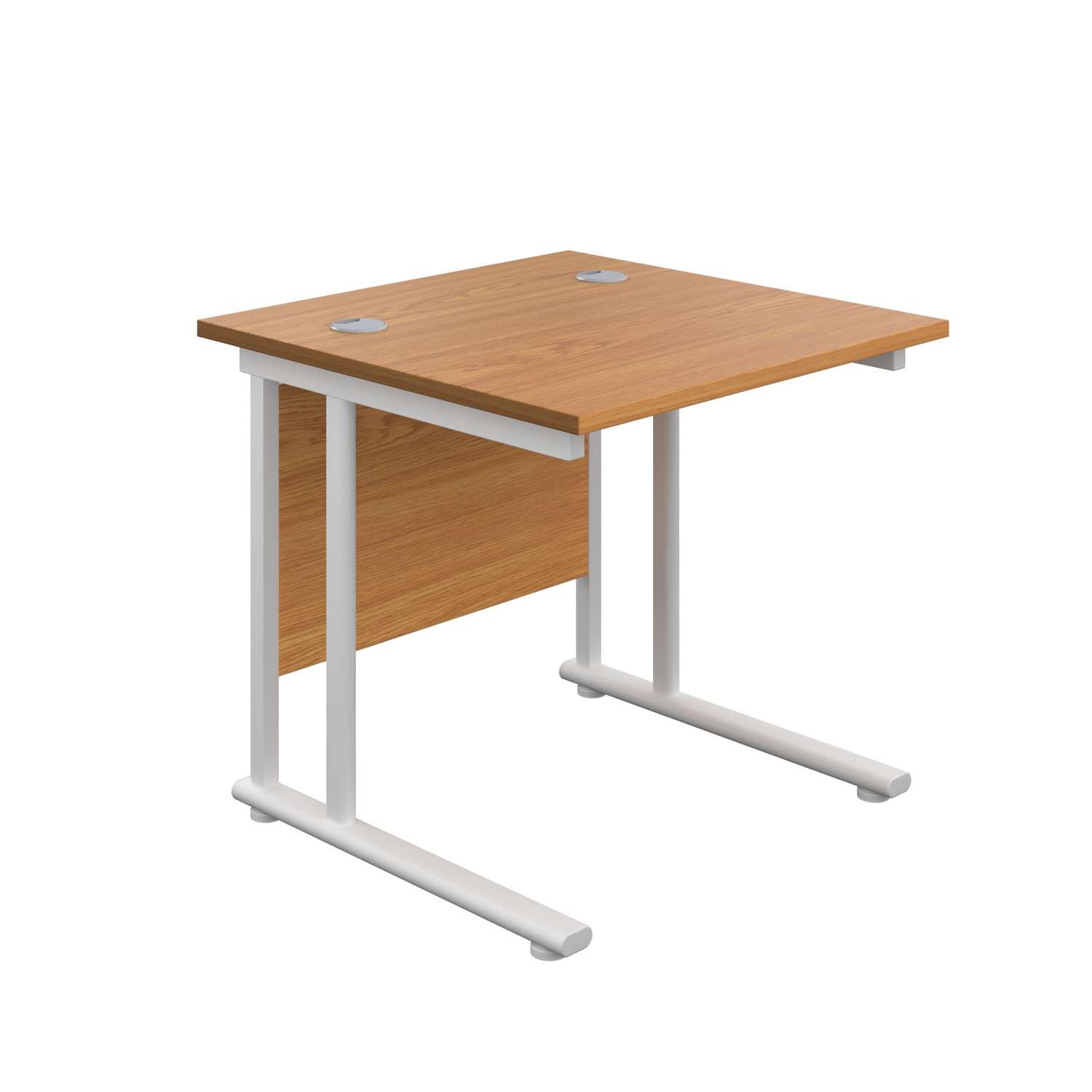 Twin Upright Rectangular Desk: 800mm Deep (FSC)