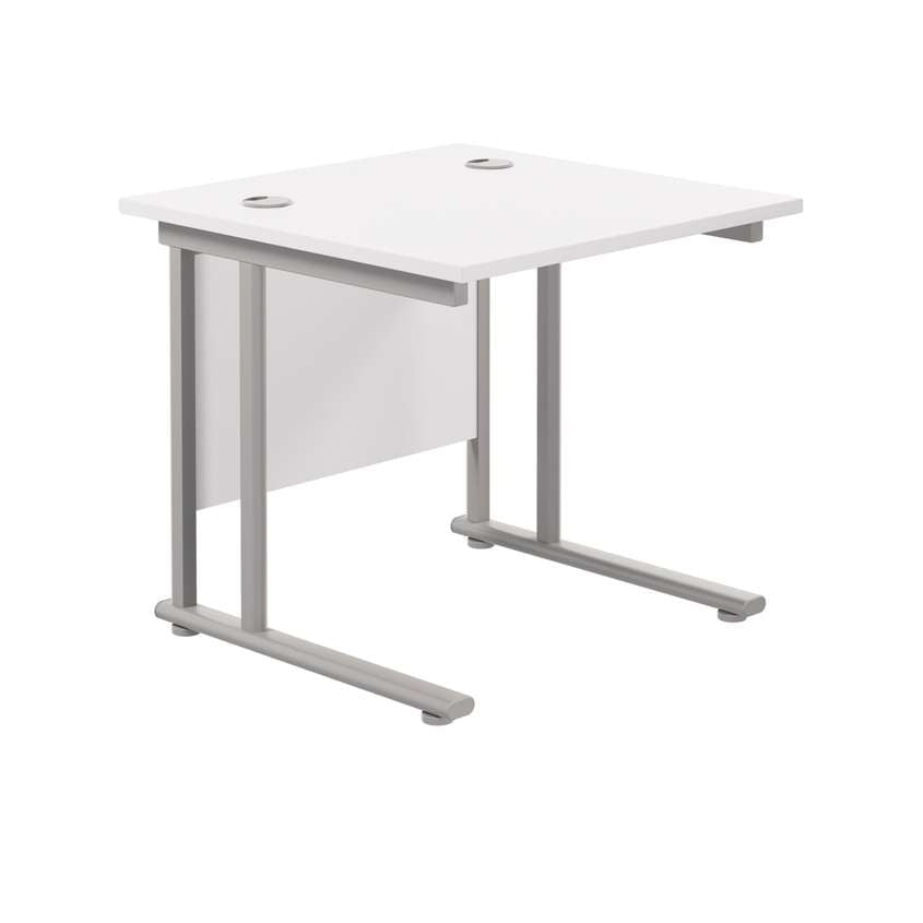 Twin Upright Rectangular Desk: 800mm Deep (FSC)