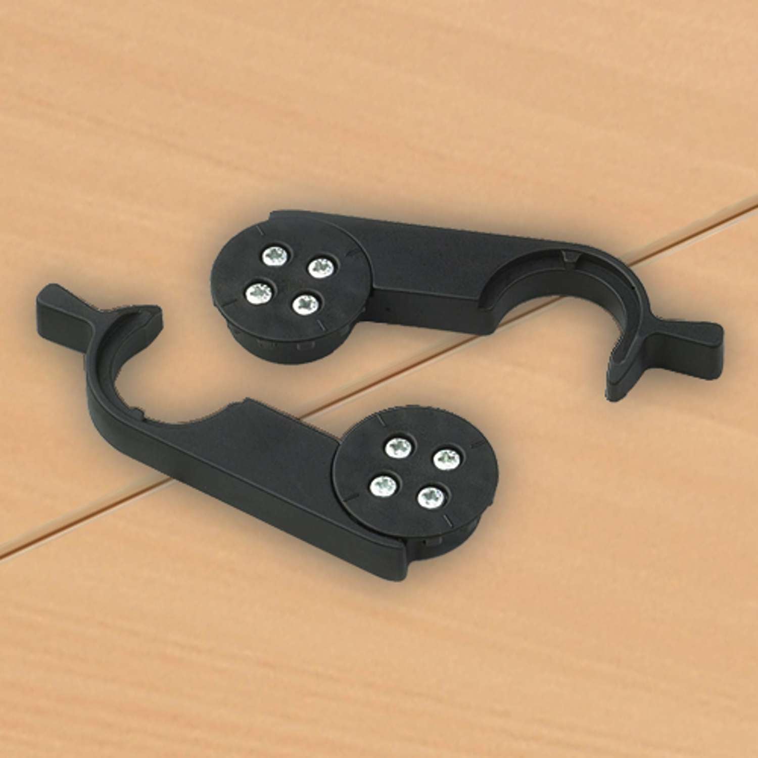 Under Desk Linking Mechanism Black (Pair) (FSC)